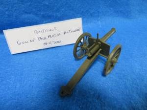 Vintage Britains Royal Artillery Gun #9700 w/ Firing Mechanism & Shells NOS NIB 