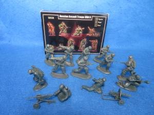 1/32 Russian Assault troops World War Two Plastic toy soldiers Mars 32026 