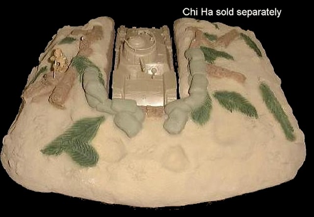 Japanese Dug-In Chi Ha Position (painted)  (11''L x 9.5''W x 3.5''H) <FONT COLOR=#CC0000>(54mm) </FONT>
