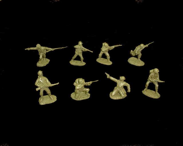 GI’s 16 figures in 8 poses (od green) TSD set #3 <font color=#CC0000>(54mm) </FONT>