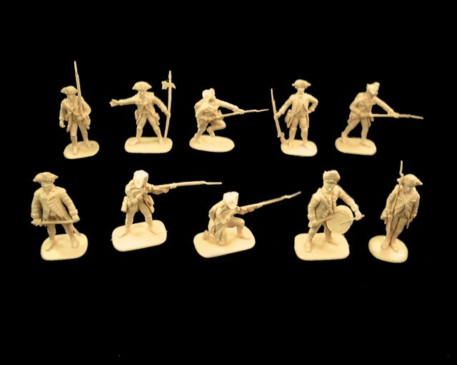 British Series I,  20 figures in 10 poses (WHITE)  <font color=#CC0000>(54mm) </FONT>