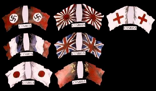 Russian WWII flag (center bottom)  <font color=#CC0000>(54mm) </FONT>