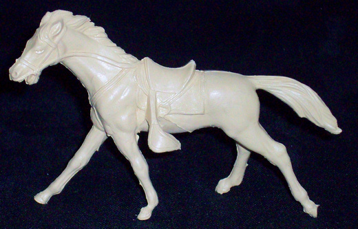 MARX Cavalry Horse (original) 1 in 1 pose (flat tan)  <font color=#CC0000>(54mm) </FONT> 
