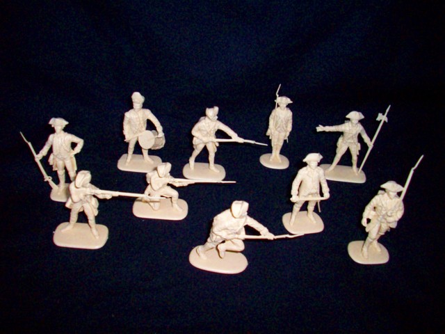 British 20 figures in 10 poses (series I) in box, (cream) <FONT COLOR=#CC0000>(54mm) </FONT>