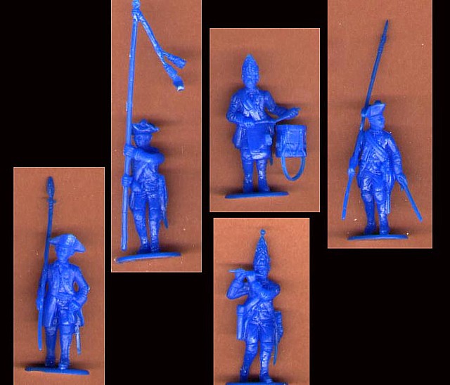 Prussian Infantry Command 15 figures in 5  poses (9400) <FONT COLOR=#CC0000>(54mm) </FONT>