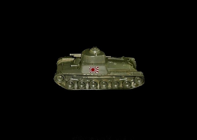 WWII Japanese Chi-Ha tank w/rising sun (green) <FONT COLOR=#CC0000>(54mm) </FONT>
