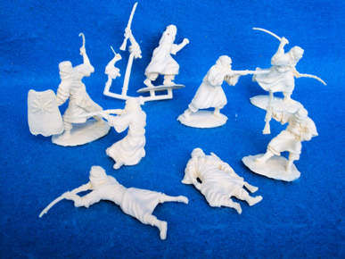 Conte Arab warriors set #2, 8 Cream Figures in 8 Poses,(54mm) 