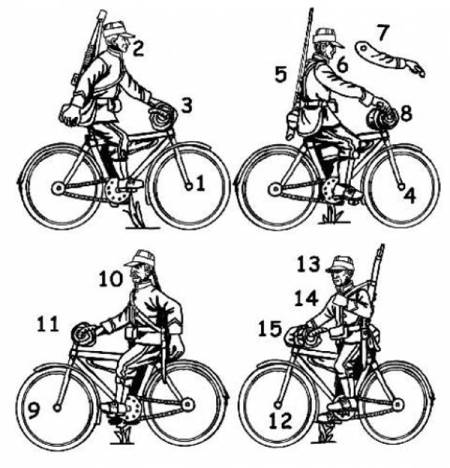 HAT WWI Belgian Carabinier Bicyclist 1:72 scale (8275)