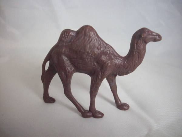 Marx Captain Gallant playset camel, 60mm, plastic