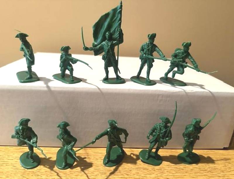 Accurate Series II Revolutionary War British 20 figures in 10 poses green