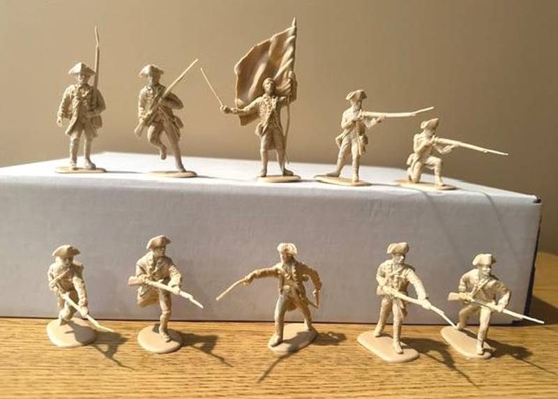 Accurate Series II Revolutionary War British 20 figures in 10 poses (tan)