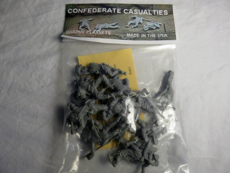 BAR125A Barzso - Confederate Casualties (54MM) 13 Fifures