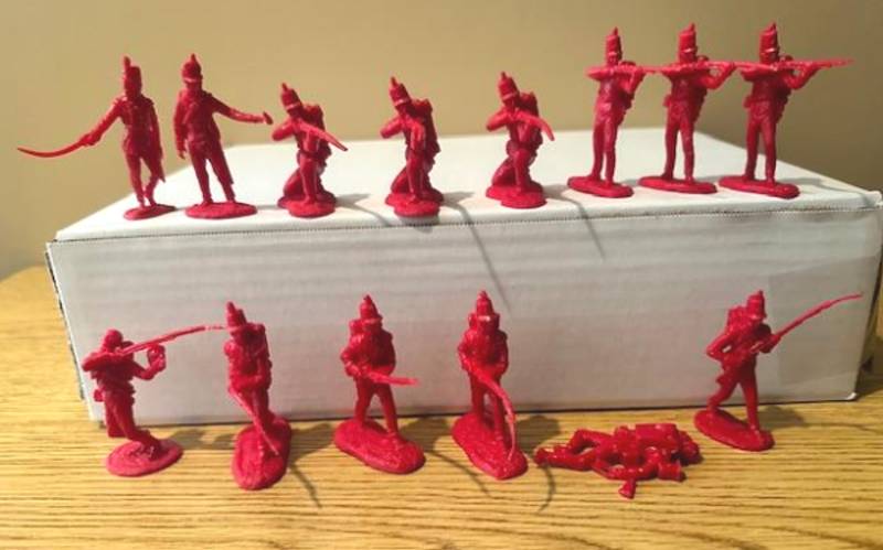 Barzso, Vintage Baattle of New Orleans British figure Set