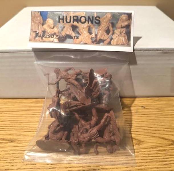 Vintage Barzso Sealed Bag of French and Indian War Hurons
