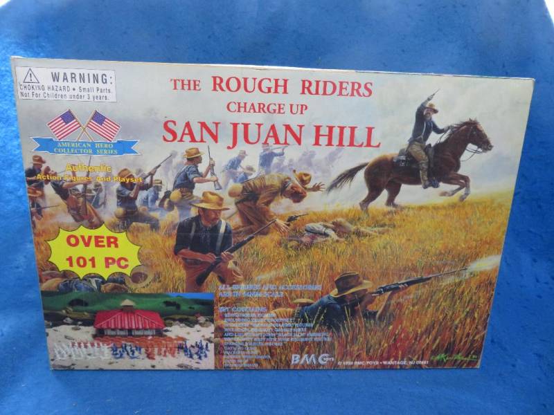 BMC San Juan Hill playset,54mm,101 piece plastic
