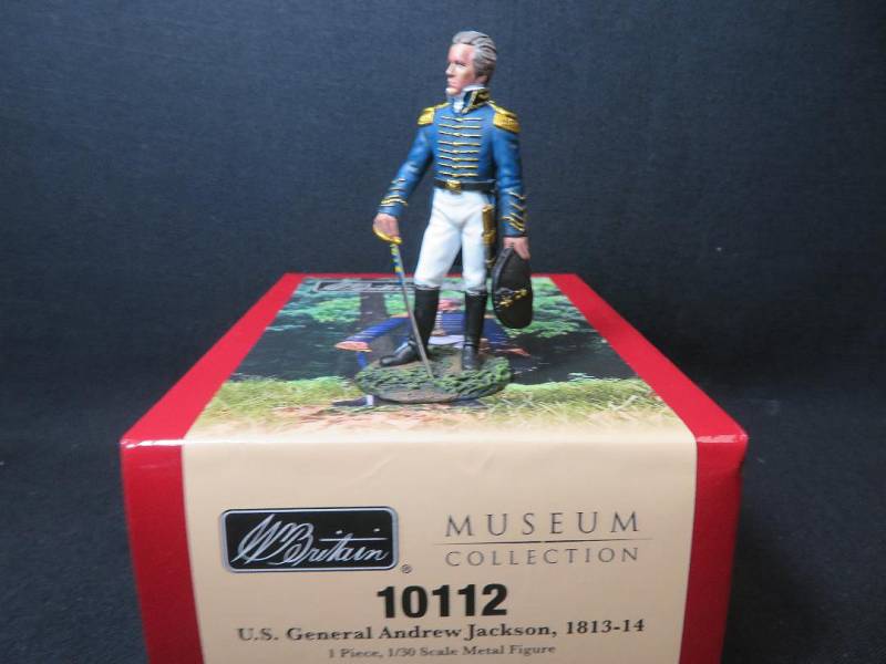 BRT10112 U.S. General Andrew Jackson 1813-14, Painted Metal, MIB