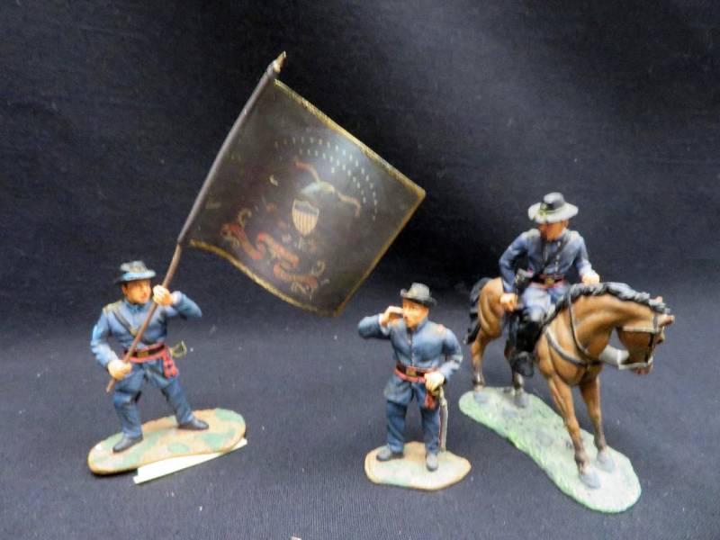 BRT17223 Gettysburg Union Command Set, Painted Metal, Boxed