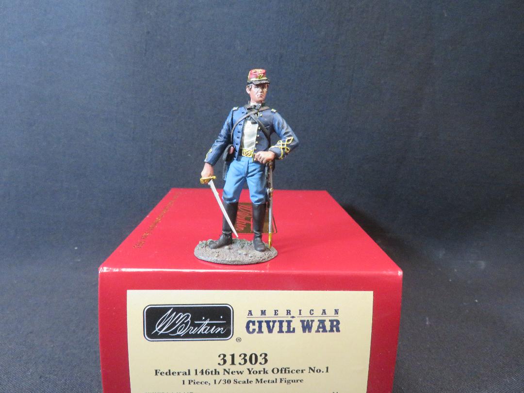 BRT31303 Federal 146th NY Officer #1, Painted Metal, MIB