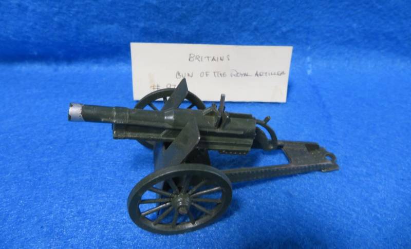 Britains vintage Gun of the Royal Artillery #9710, metal, 1/32