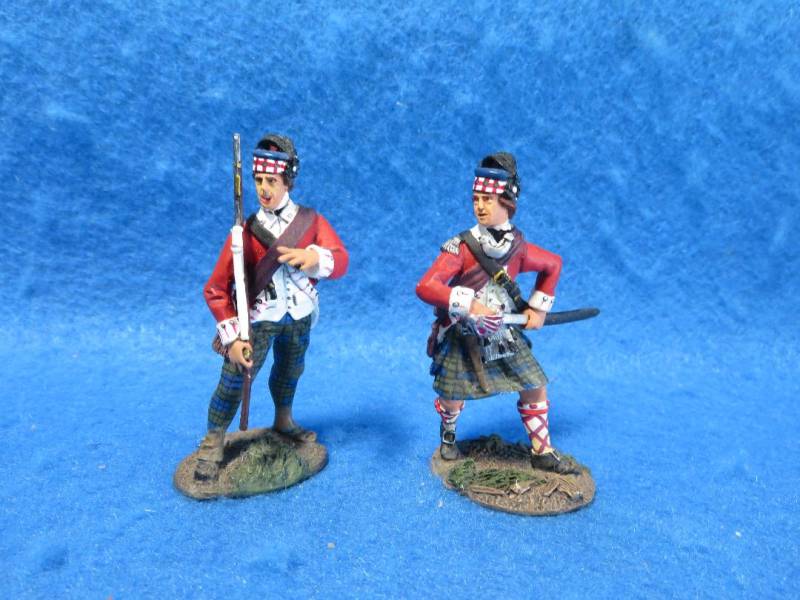 Britains metal painted Rev War Highlanders X 2 from 2008