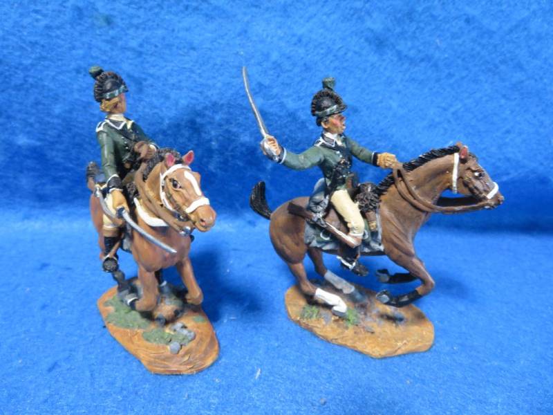BRT853A Rev War Loyalist Cavalry X 2 Painted Metal (54MM)