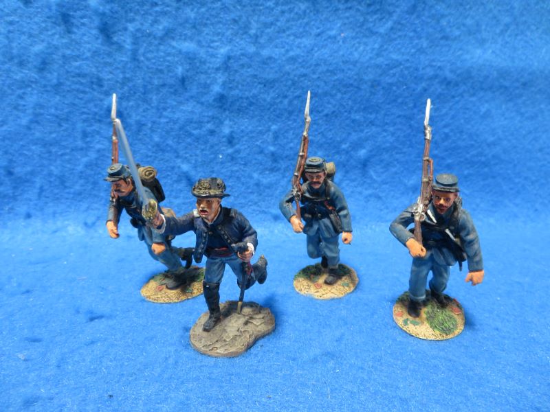 Conte Civil War Union set of 4 from 2002, 1/32, metal painted