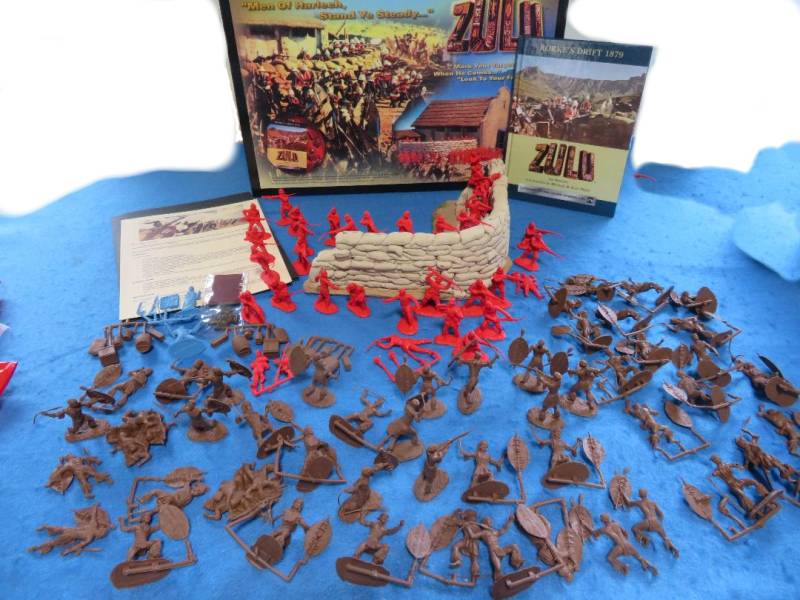 Conte Zulu Wars British 24th Foot 7 Figures Action Poses Unplayed 1/32 54mm 