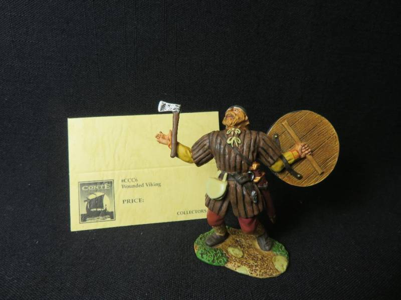Conte collectors club wounded Viking, MIB, 1/32, metal