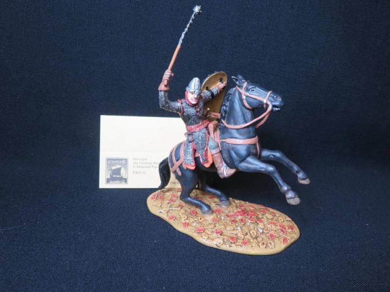 Conte Warlord mounted figure Drako, 1/32 metal