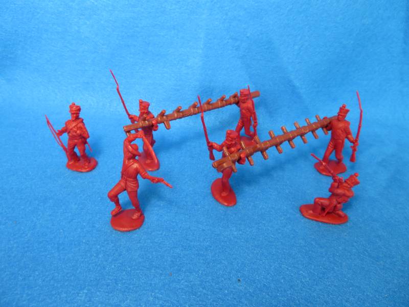 Classic Toy Soldiers Alamo Mexican infantry set#1 in Blue  X 12 Also Napoleonic 