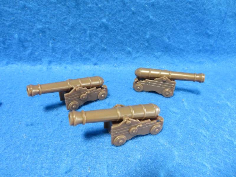 CTS739B Naval/Fort Cannons x 3 (54MM) - Bronze