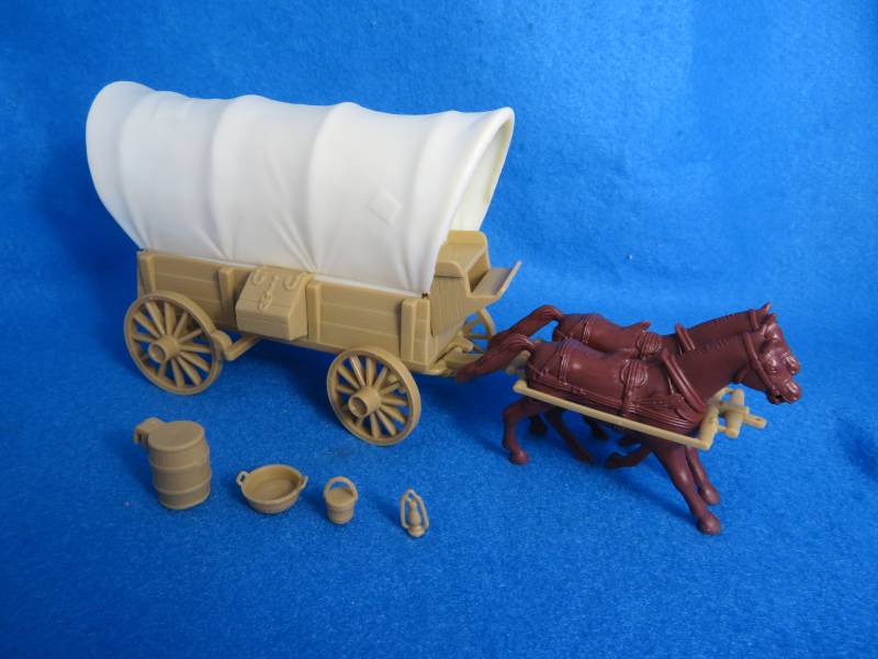 Marx Toys #PL-1295 Reissue Buckboard Wagon 54mm Western/ACW 54mm 