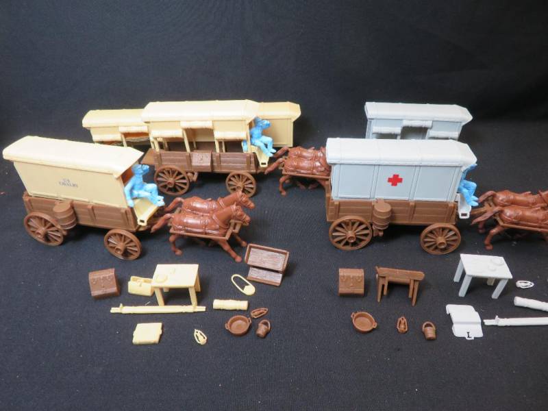CTS U.S. Cavalry Wagon Special- 3 wagons, 54mm