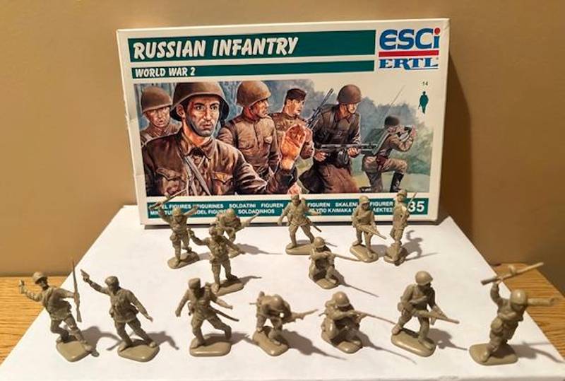 ESCI #5509  WWII Russian Infantry, 1/35 scale plastic