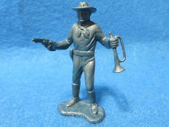 1970s Marx 7th Cavalry Soldier w/Sword Overhead Fort Apache 54mm 1960s 