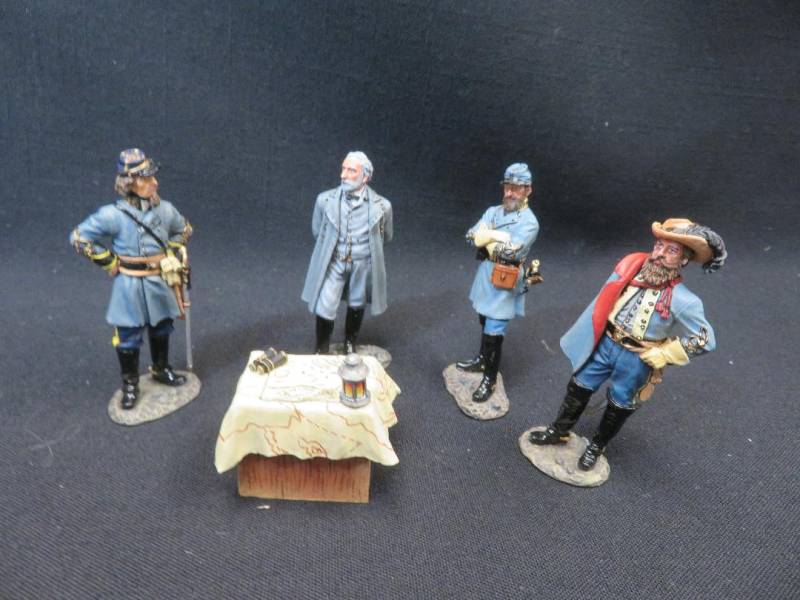 K&CCW101 Robert E. Lee and His Generals, Painted Metal, MIB
