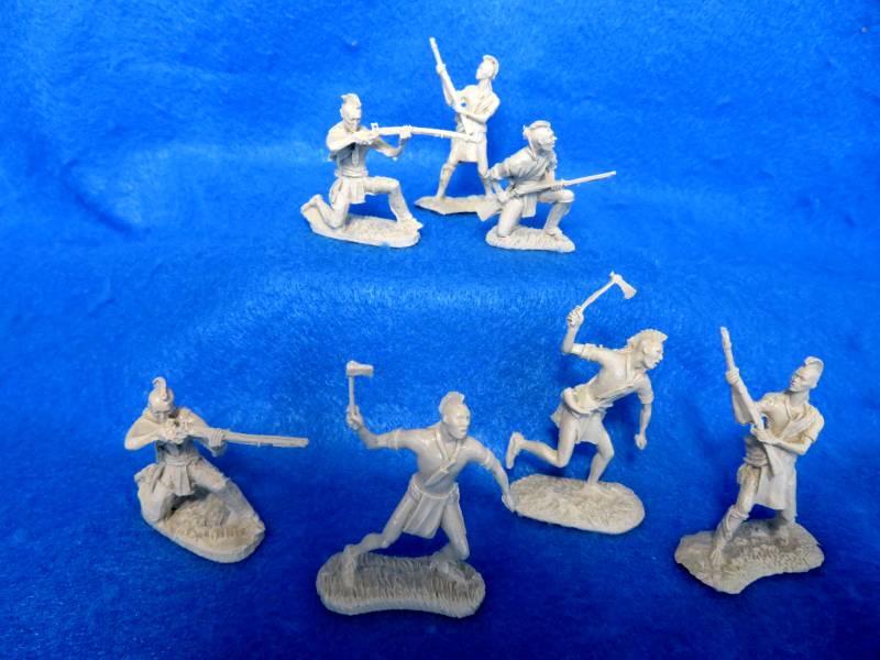 LOD Enterprises Mohawk Indians 7 figures in 5 poses