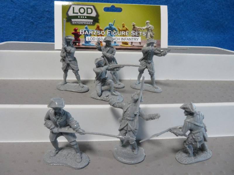 LOD/Barzso French infantry-Rogers Rangers, 7 resin figures