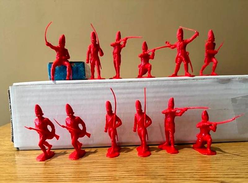 British Grenadier Infantry 12 figures in all 6 poses, 54mm