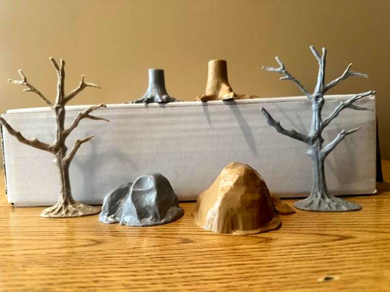 Marx Dead Trees, Rocks and Stumps 6 piece set