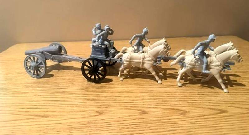 Marx Civil War Confederate Limber and Cannon