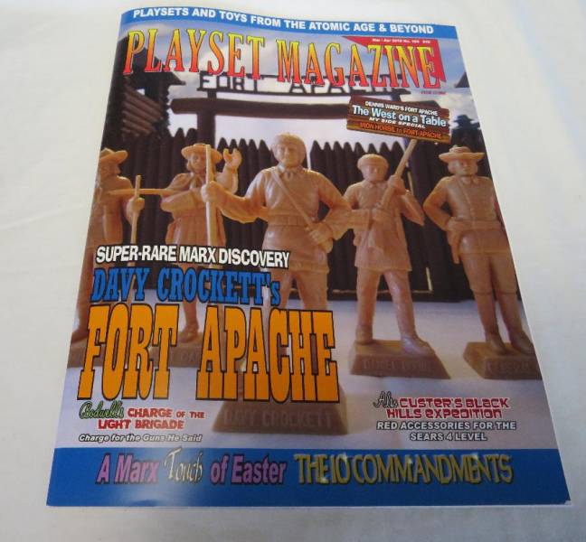 Playset Magazine #104 Davy Crockett at FORT APACHE 1955, rare playset + more
