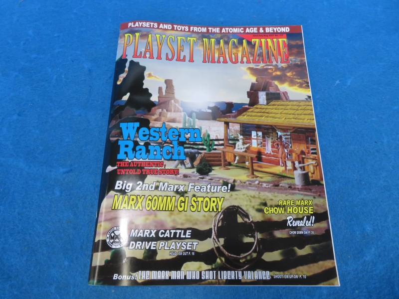 PLAYSET MAGAZINE #117 MARX EARLY RAnCH PLAYSETS + 60MM MARX GI'S