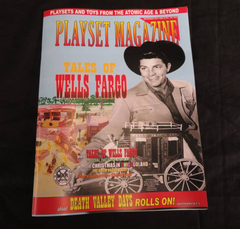 Playset Magazine#119 Marx Tales of Wells fargo playsets+ reviews
