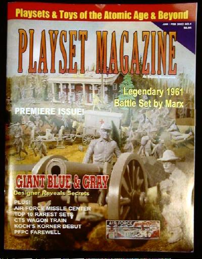 Playset Magazine issue #1 ''MARX Giant Blue and Gray and Air Force  Missile Center playsets''