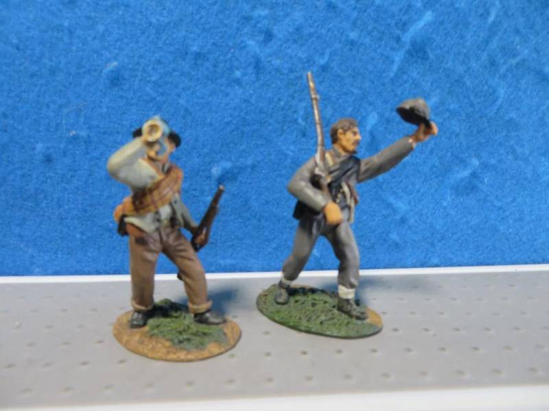 TGM104A Thomas Gunn Confederates X 2 Group #2, Painted Metal