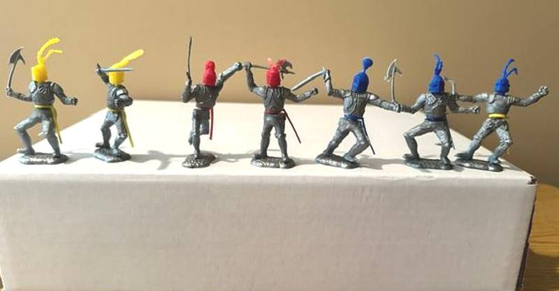 Timpo, Swoppet Foot Knights in Silver 7 figures