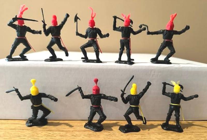 Timpo, Swoppet Foot Knights in Black 9 figures