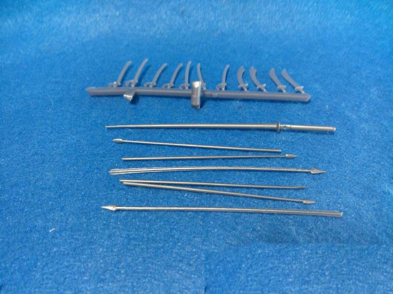 TMP714A Timpo, Cavalry Weapons - Swords, Spears, Lance (54MM) 18 in 6 Types