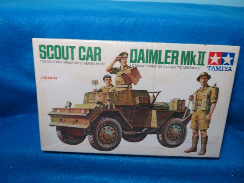 Tamiya WWII Daimler MkII scout car, mint sealed from 1980's,1/35
